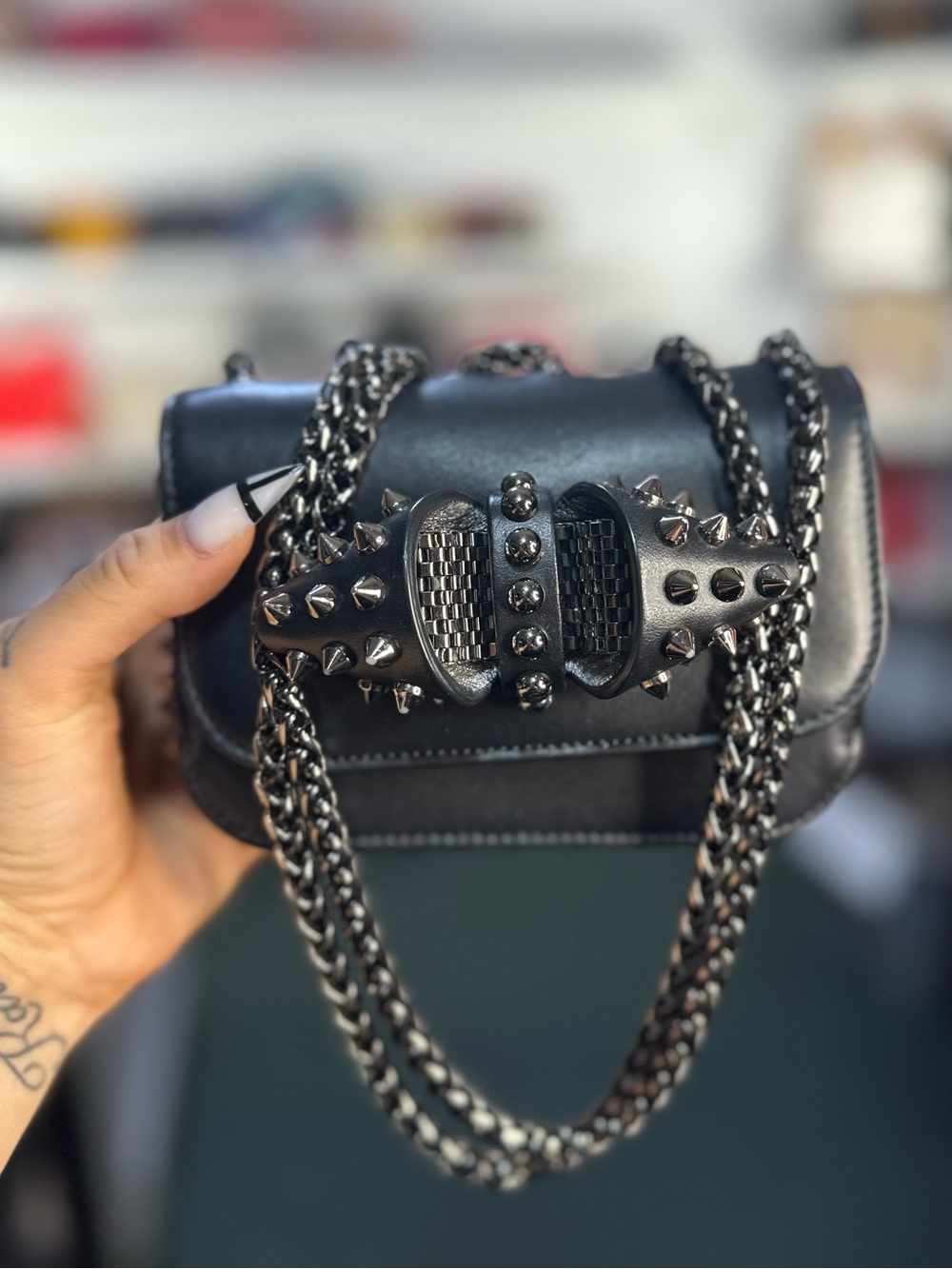 Louboutin Mini Chain Flap Bag